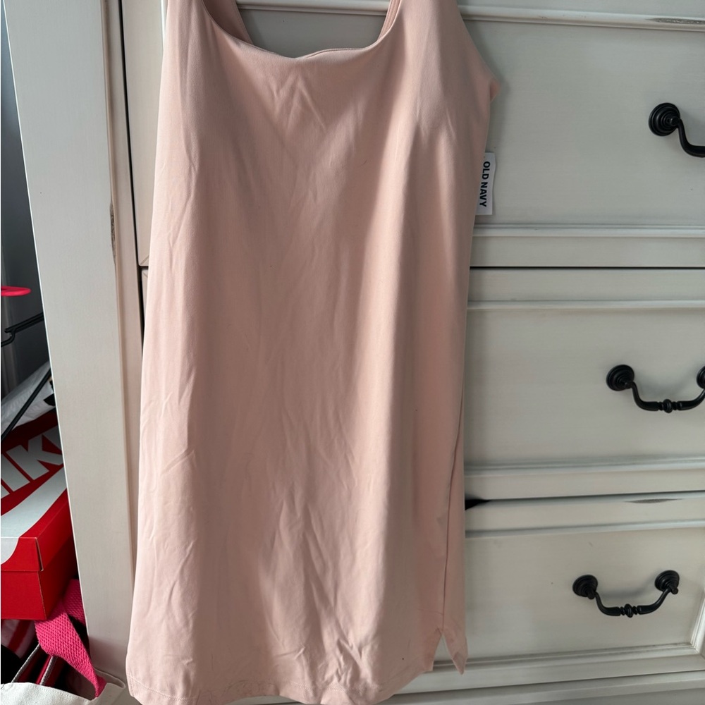 Old Navy Pink Athletic dress with built in bra